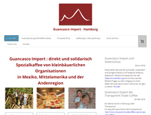 Tablet Screenshot of guancasco-import.de